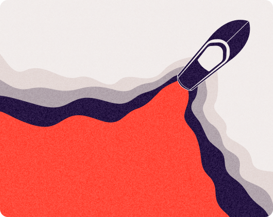 An illustration of a figure walking up a rising slope, representing cash keeping pace with inflation.